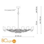 Люстра Patrizia Garganti Nana PG411 - Схема